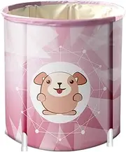 Portable Foldable Bathtub, Zodiac Signs Style Separate Family Bathroom SPA Tub, Soaking Standing Bath Tub for Shower Stall, Efficient Maintenance of Temperature