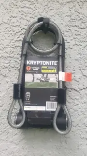 Kryptonite U-Lock 3.8”x 10” Steel Bracket Included 14mm Security Level 5