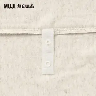 【MUJI 無印良品】棉天竺含落棉被套/SD/單人加大/混深藍