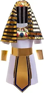 Dressy Daisy Egyptian Pharaoh Costume with Accessory for Toddler Kids Boys Halloween Dress up Outfit Size 4-12
