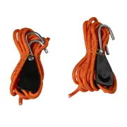 Tuff Terrain 6mm x 2.4m Rope Ratchet Tie Down - Twin Pack