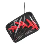 6 Pcs T-handle Allen Wrench Set Metric Long Arm End for Key Wrench Set