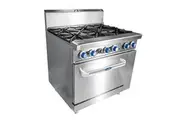 6 Burner With Oven W914 X D790 X H1165 | Cookrite 1 Ato-6b-f-lpg