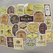 Stickers Witch Apothecary Potions Poisons Tinctures Junk Journal Planner 25pc