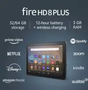 Amazon Fire HD 8 Plus tablet, HD display, 32 GB, (2020) — Ad Free