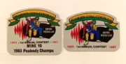 Peabody Coal Company Coal Mining Stickers 1983 Mine Rescue Contest Two Stickers