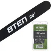 8TEN 20" Chainsaw Guide Bar & Chain .063 3/8 72DL for Stihl MS 660 440 H50S-72