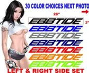 EBBTIDE BOAT DECALS DECAL HULL STICKER 30 COLOR CHOICES msg for other options
