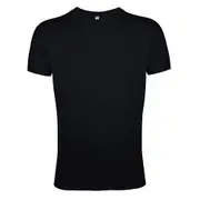 SOL's SOLS Mens Regent Slim Fit Short Sleeve T-Shirt Deep Black M