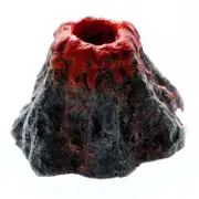 Aquarium Mountain Ornament Bubble Stone Artificial Resin Volcano Airstone