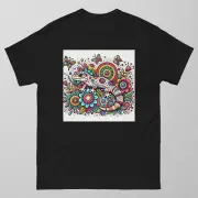 Doodle Leopard Gecko Shirt Cosmic Pineapple - Pet T Shirt - Unique 729