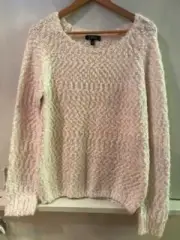 NWT Buffalo David Bitton Women's Eyelash Knit Sweater Pink Size L Large