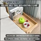 Sherwood Adjustable Bamboo Bed Side Table Phone Book Study Desk Stand Breakfast