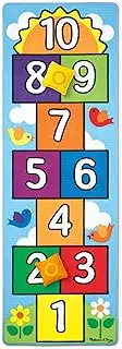 Melissa & Doug Hop &Count Hopscotch Rug (Play Space & Room Decor, Skid-Proof Backing, 27” H X 5W x 5L, Frustration-Free Packaging)
