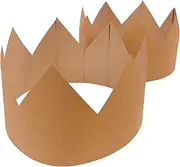 BCreativetolearn 12 Crown Party Hats - Birthday Crown Hat Making Kit, Make Your Own Crowns to Decorate 18cm Diameter.
