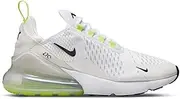 [Nike] Women's Air Max 270 Sneakers White, White Light Bone Ghost Green Black, 36.5 EU