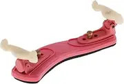 MagiDeal Adjustable Violin Fiddle Shoulder Rest Musical Support for 1/4 1/8 Violin Fiddle Parts - Red