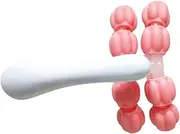 1Pc Ergonomic Handheld Muscle Relaxation Massager Multi Purpose Massage Roller for Body Neck Shoulders and Legs Lightweight Portable Design for Muscle Relief
