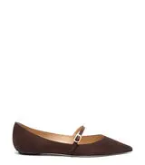 EMILIA MARY JANE FLAT in WALNUT for Women