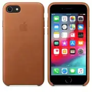 Genuine Apple Leather Case for iPhone 7, 8 & SE (2nd & 3rd Gen) - Saddle Brown