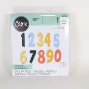 Sizzix Bigz Numeracy die 664485 2" tall numbers Jenna Rushforth