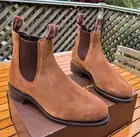 RM Williams Comfort Turnout 10US 9G Coffee Suede Leather Boots Like Craftsman!