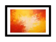 Red Yellow Art Framed Art on Framed print Art Poster