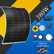 380W Flexible Solar Panel Complete Kit 12V Portable Power Mono Battery Charging
