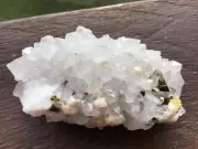 Quartz & Pyrite with Calcite from Mexico