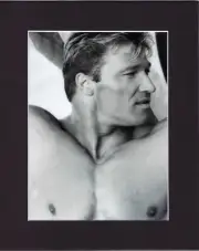 8X10" Matted Print Picture Photo of Bodybuilder Gunter Schlierkamp