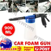 900mL Car Wash Foam Gun Water Soap Sprayer Hose Pipe Lance Pressure Cleaning AU