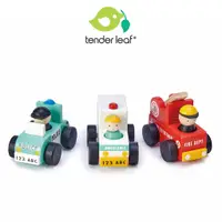 在飛比找蝦皮商城優惠-【Tender Leaf】呼叫救援車隊 木質玩具 木製玩具 