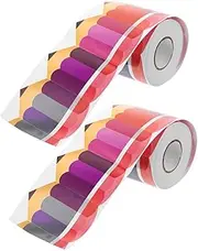LAPYAPPE 2Rolls Decorative Border Stickers for Blackboard Bulletin Board Decor Wear Resistant Adhesive Trim for Classroom Home Eye Catching Wall Easy to Apply