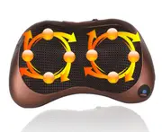 Shiatsu Back and Neck Massager Kneading Massage Pillow with Heat for Shoulders Lower Back Calf Use at Home-8