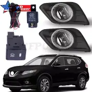 One Set Fog Lights Lamps w/Wiring + Switch + Covers For Nissan Rogue 2014-2016 (for: Nissan)