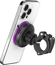 Stellarplus Universal Magnetic Bike Phone Mount and Motorbike Mobile Phone Holder - Widely Compatible Using a Universal Patch or Stellarplus Phone Cases (iPhone 16 Pro/Max and 15 Pro/Max)