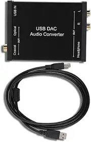 Headphone AMP, GV 023 Digital to Analog DAC Audio Optical to DAC Adapter Digital to Analog Audio Converter Audio Extractor