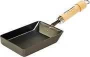 Riverlight Kyoku Japan J1611 Iron Egg Frying Pan, Extra Small, Iron Nitride, IH Compatible, Rust Resistant, Made in Japan