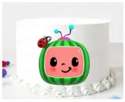 COCOMELON Edible Icing CAKE TOPPER Birthday Decoration Coco melon