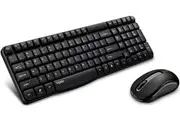 Rapoo X1800S Wireless Keyboard And Mouse - Black [X1800S BLACK]