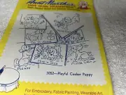 Aunt Martha's Hot Iron Transfers 3052 Cocker Spaniel Puppies Dog Vtg