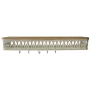 Martinique Classic Wall Shelf w/ Removeable Hooks 80x11cm
