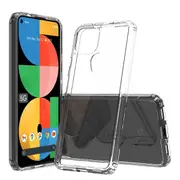 For Google Pixel 5A 5G Transparent Hard Shel Slim Polycarbonate Case Cover (Clear)