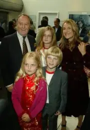Robert Hardy and family attend the UK Premiere of Harry Potter An- 2004 Photo