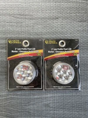 Grand General 2" Low Profile Pearl LED Marker / Clearance light Red #76543