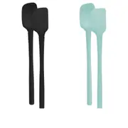Tovolo Flex-Core All Silicone Mini Spoonula 2pcs - LightAqua