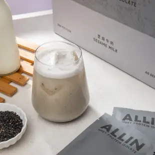 [台灣 ALL IN] 全分離乳清蛋白粉 芝麻牛奶口味 隨身包 試用包 試喝包 盒裝 Sample Box 巴弟商城