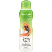 TropiClean Shampoo & Conditioner Papaya & Coconut Luxury 2-in-1
