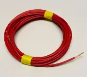 0.5mm / 20AWG Insulated PVC Single Core V75 Bare Copper Hook Up Wire Red x 5m