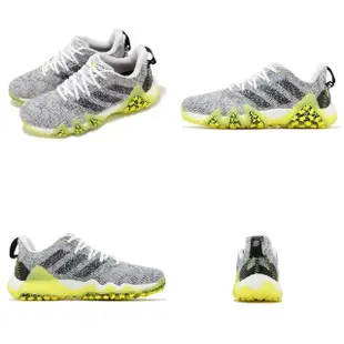 【adidas 愛迪達】高爾夫球鞋 Codechaos 22 男鞋 灰黃 防潑水 抓地 Boost 運動鞋 愛迪達(GX2616)